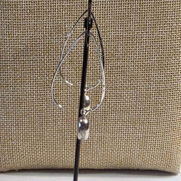 Silpada Sterling Silver Threader Bead Ball Dangle Modernist Earrings - Picture 6 of 8